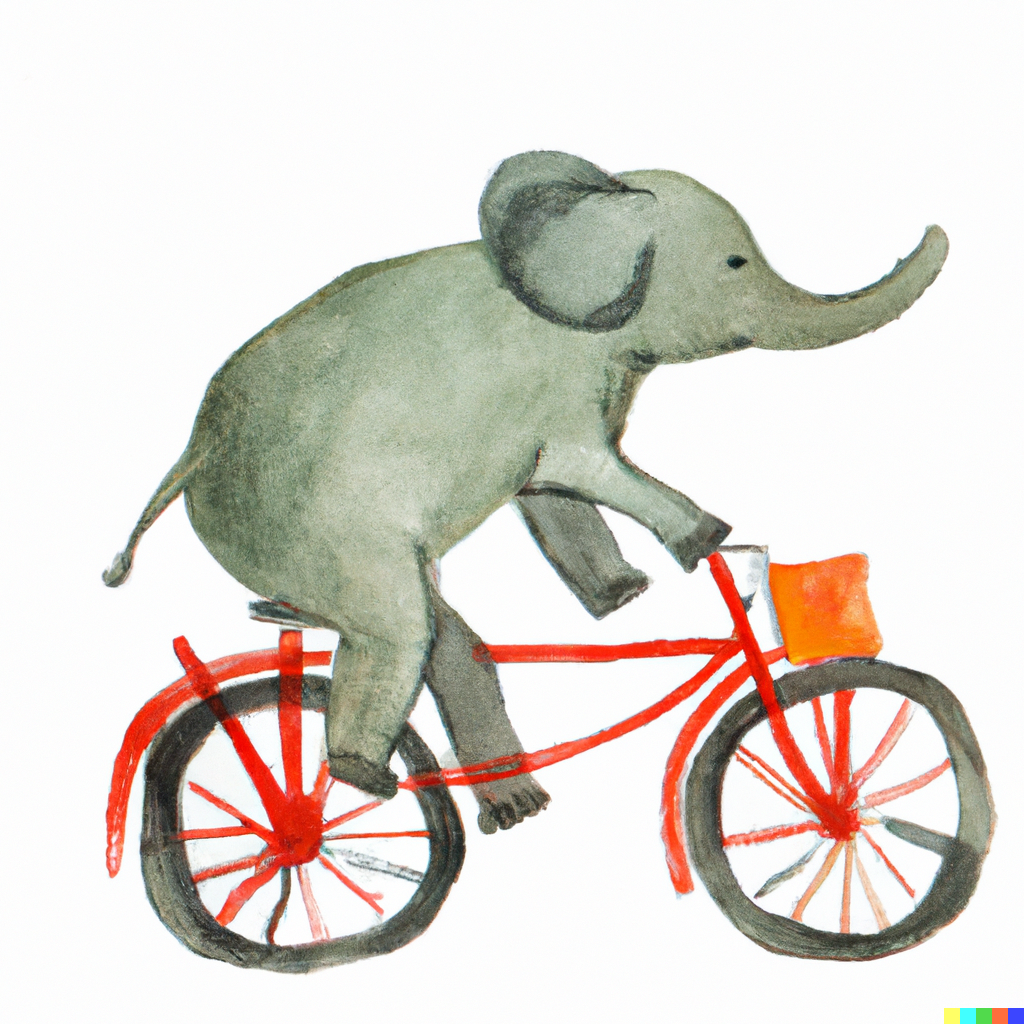 elephant-riding-bycicle