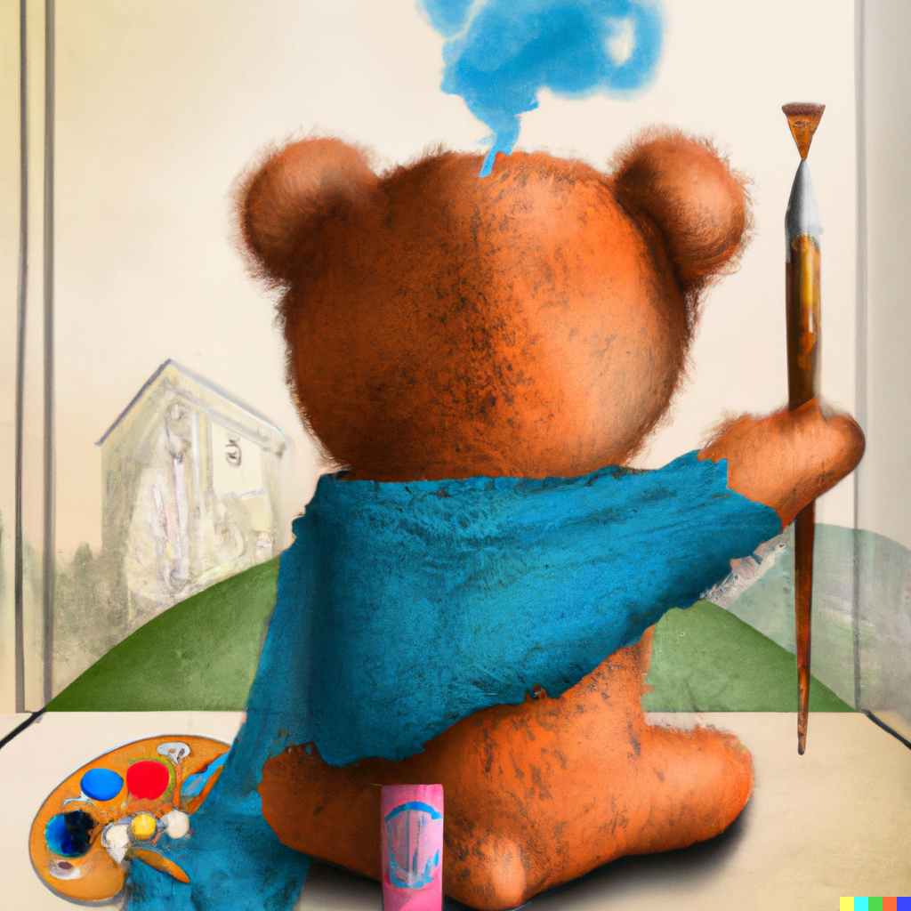 teddy-bear-painting